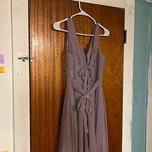 light purple muted dress - prom or mother of bride or bridesmaid